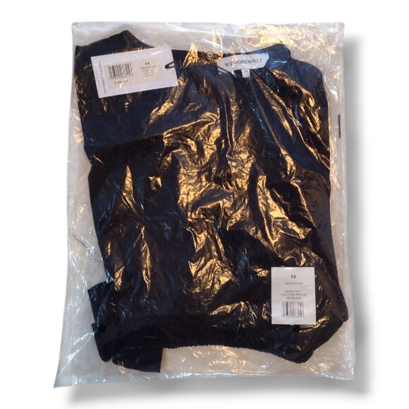 WeWoreWhat Cropped Top - Viscose Poplin - Picture 3 of 4